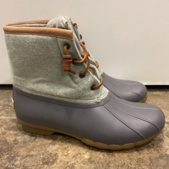 Women’s Sperry Top-sided Saltwater Duck Boot, Size 8 - Picture 1 of 7